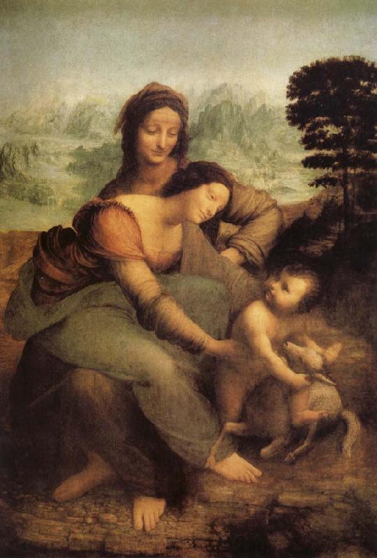 LEONARDO da Vinci The Virgin and St Anne Sweden oil painting art
